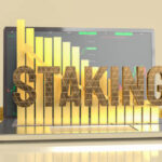 the staking text on notebook for currency or business concept 3d rendering
