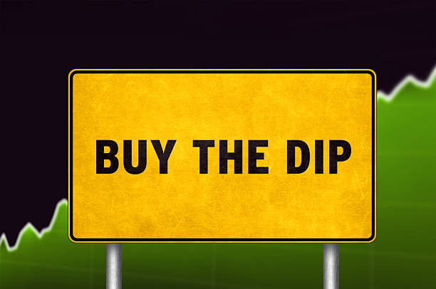 buy the dip traffic sign message (crypto market psychology)