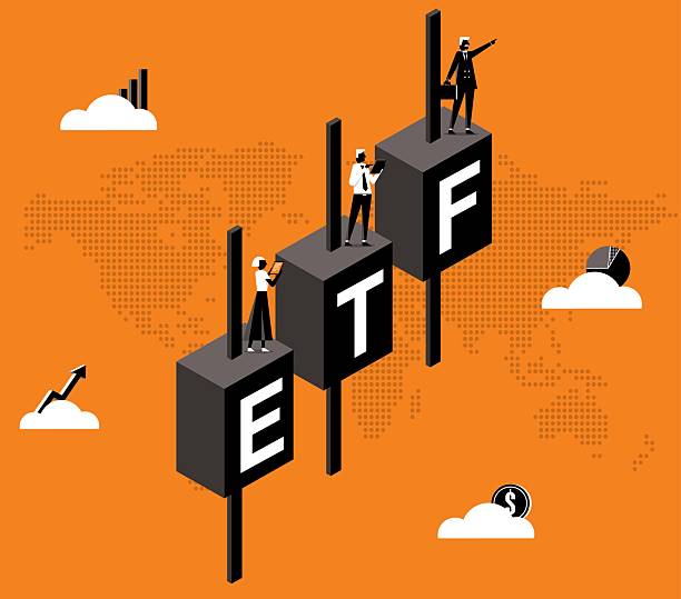 etf concept. exchange traded fund. business growth
